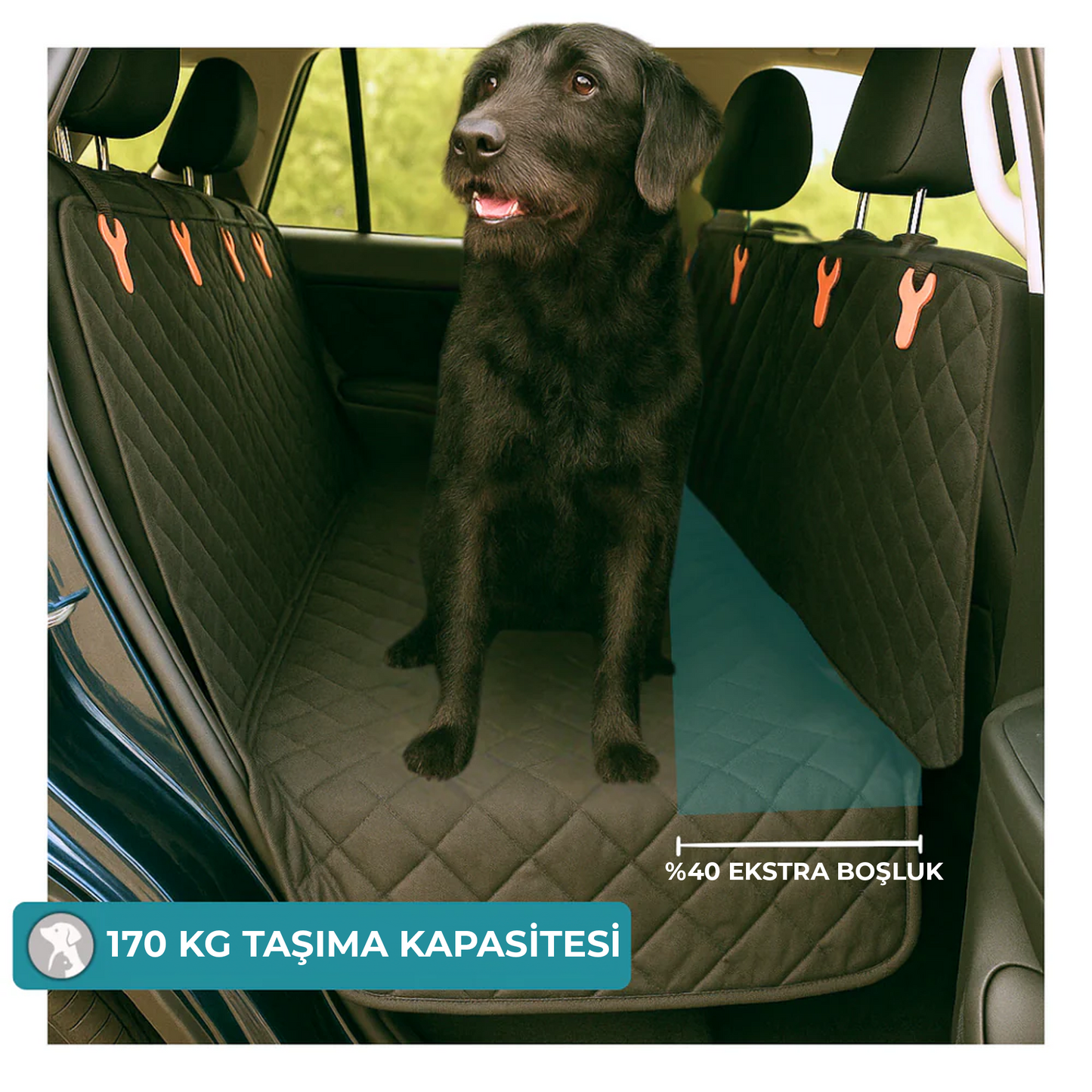 Patigo Köpek Araba Arka Koltuk Kılıfı