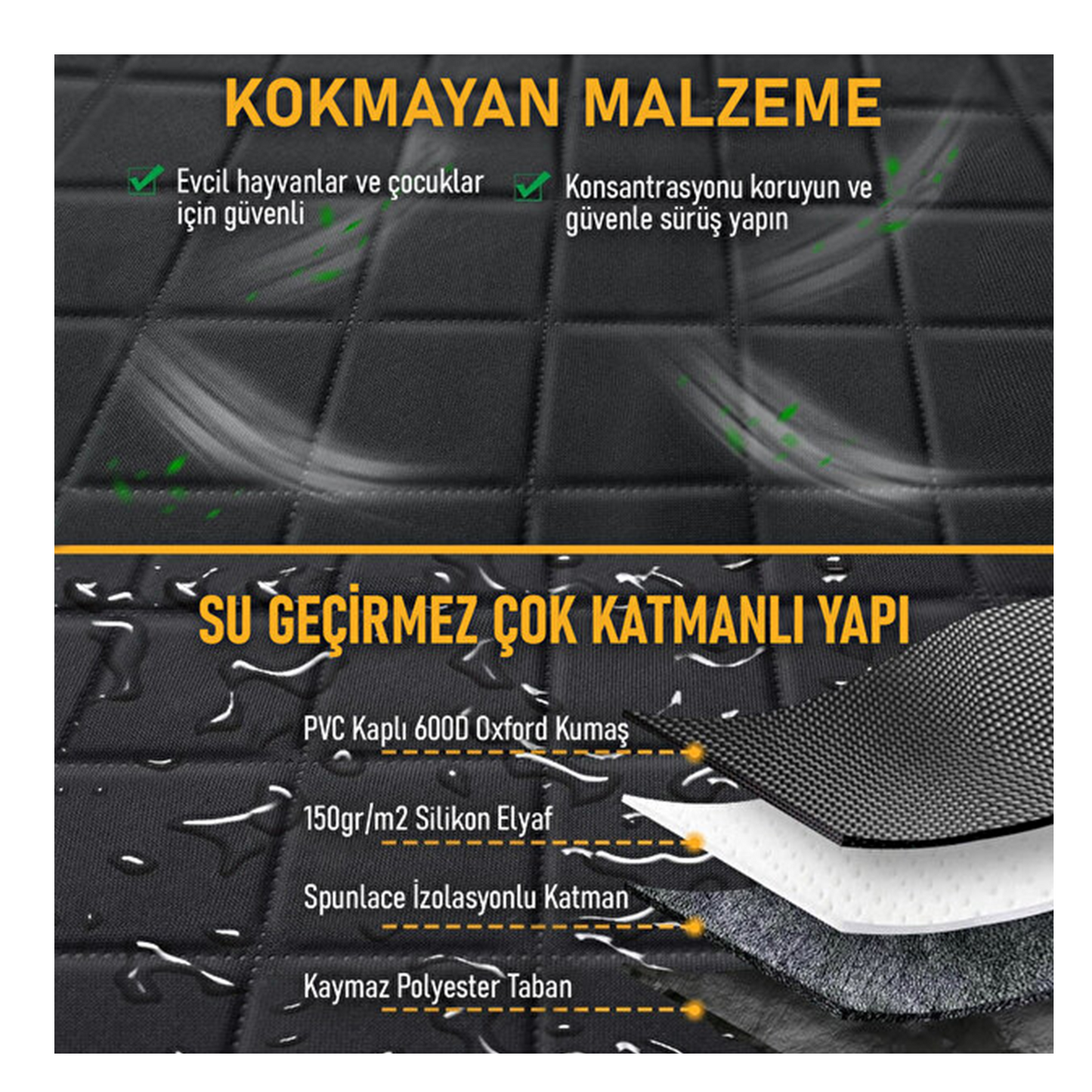 Patigo Köpek Araba Arka Koltuk Kılıfı